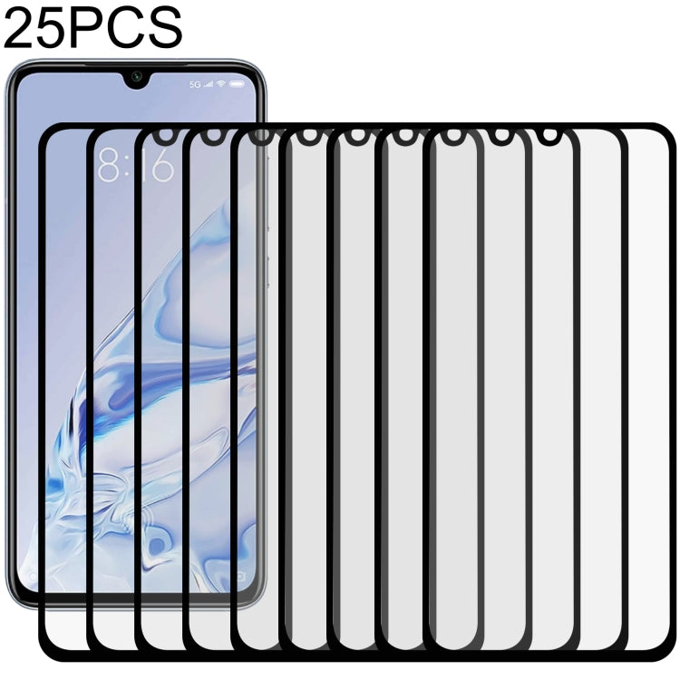 25 PCS Full Glue Full Screen Tempered Glass Film