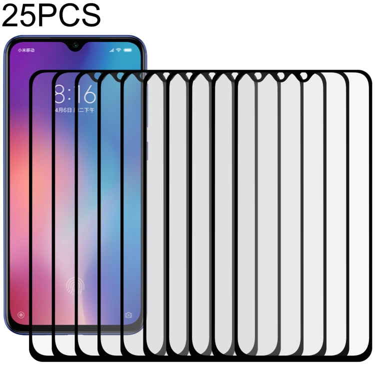 25 PCS Full Glue Full Screen Tempered Glass Film