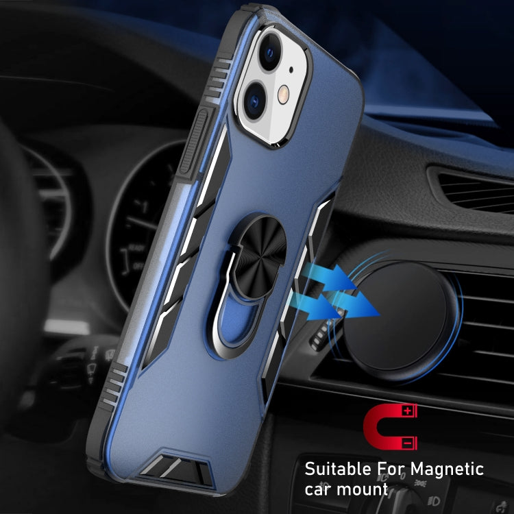 Magnetic Frosted PC + Matte TPU Shockproof Case with Ring Holder, For iPhone 12 mini