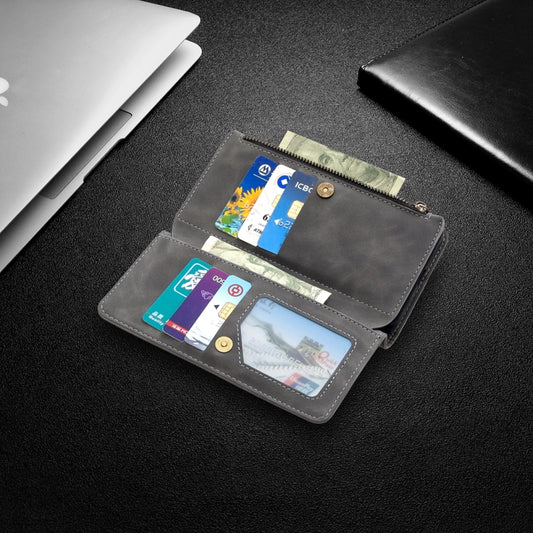 Galaxy Note20 Ultra leather case with photo frame feature, angled side view