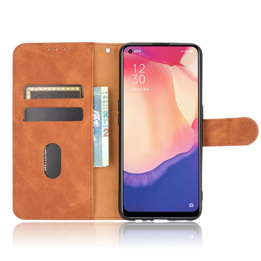 Magnetic flip closure detail on durable PU leather Galaxy M51 phone case