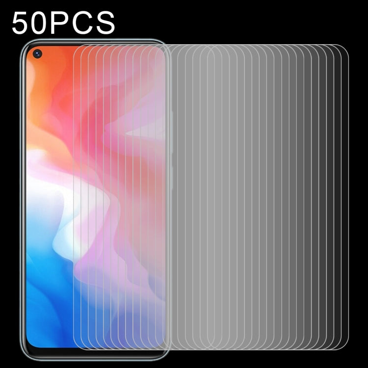 50 PCS 0.26mm 9H 2.5D Tempered Glass Film