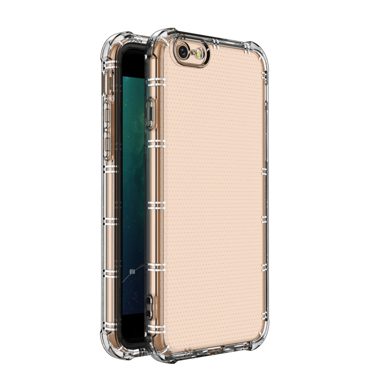 Straight Edge Dual Bone-bits Shockproof TPU Clear Case