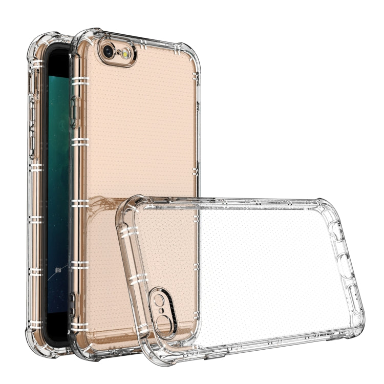Straight Edge Dual Bone-bits Shockproof TPU Clear Case