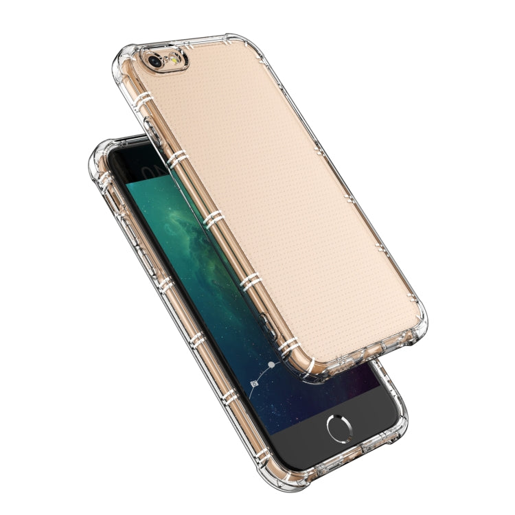 Straight Edge Dual Bone-bits Shockproof TPU Clear Case
