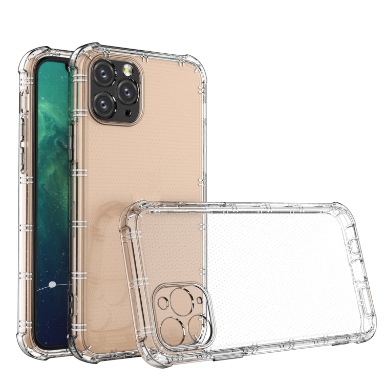 Straight Edge Dual Bone-bits Shockproof TPU Clear Case