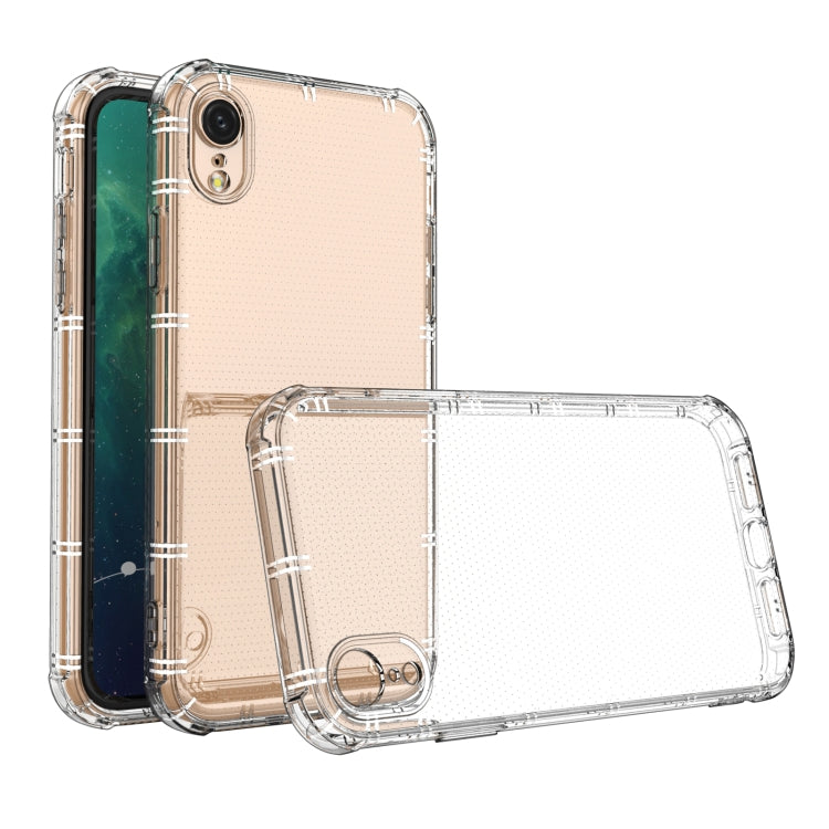 Straight Edge Dual Bone-bits Shockproof TPU Clear Case