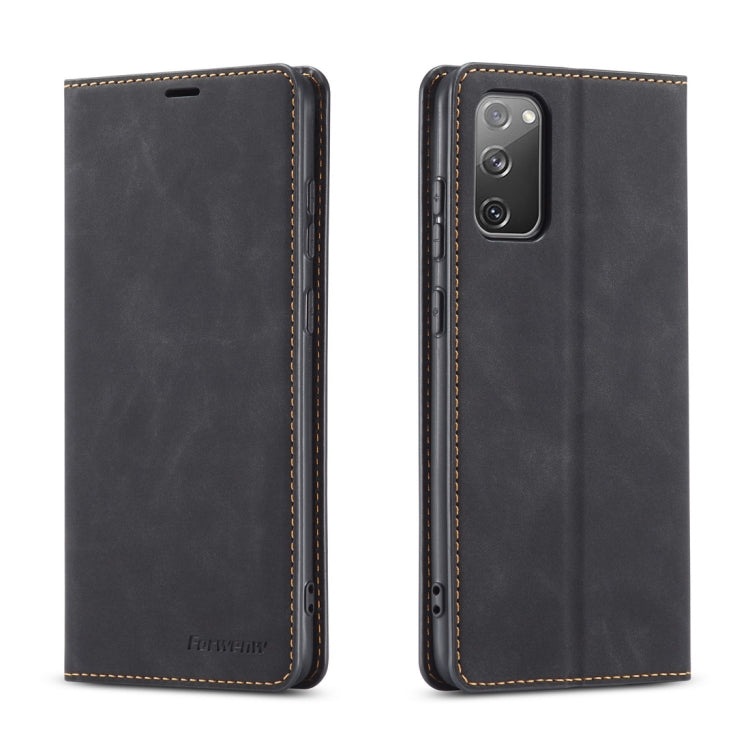 Forwenw Dream Series Magnetic Oil Edge Horizontal Flip Leather Case with Holder & Card Slot & Photo Frame & Wallet