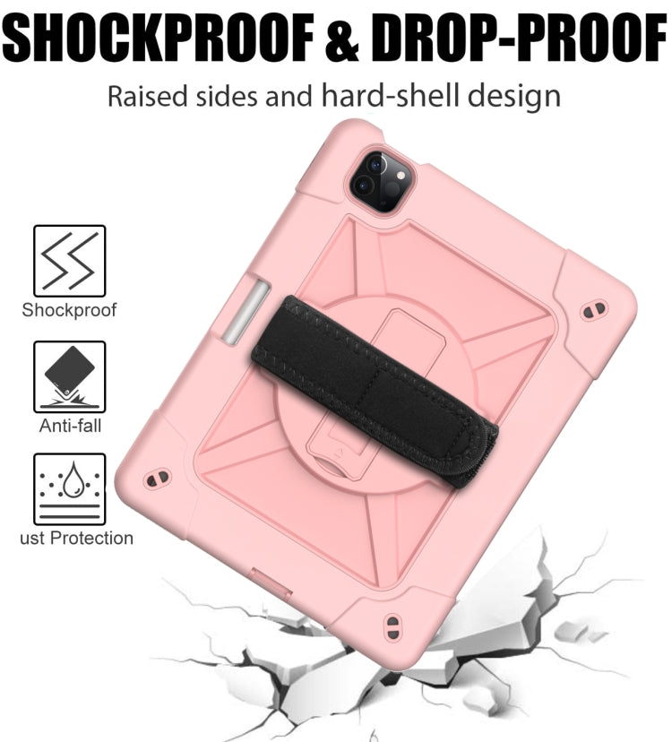 Contrast Color Robot Shockproof Silicone + PC Protective Case with Holder, For iPad Air 2022 / 2020 10.9, For Samsung Galaxy Tab A7 10.4 (2020) T500/T505