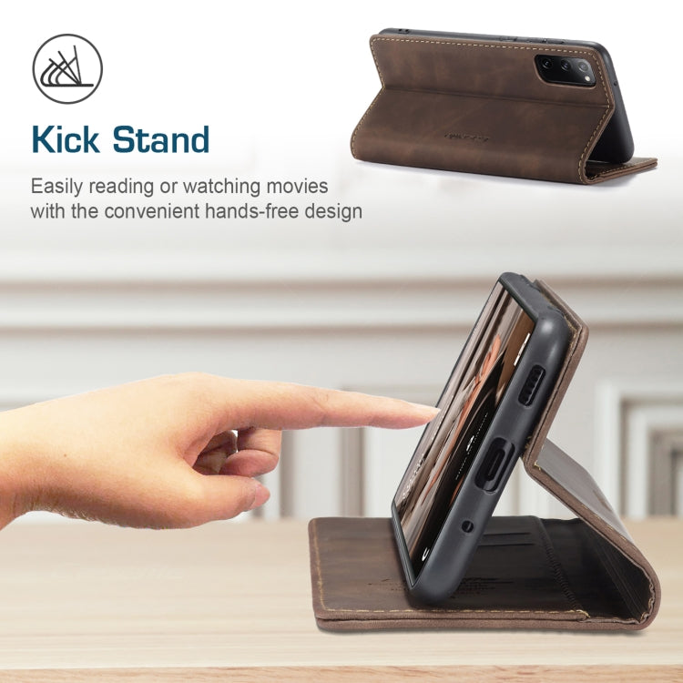 CaseMe 013 Multifunctional Horizontal Flip Leather Case with Holder & Card Slot & Wallet, For Samsung Galaxy S20 FE