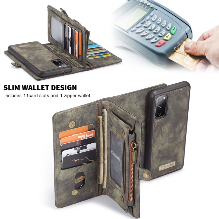 CaseMe 008 Detachable Multifunctional Horizontal Flip Leather Case with Holder & Card Slot & Zipper Wallet & Photo Frame