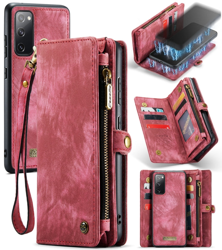 CaseMe 008 Detachable Multifunctional Horizontal Flip Leather Case with Holder & Card Slot & Zipper Wallet & Photo Frame