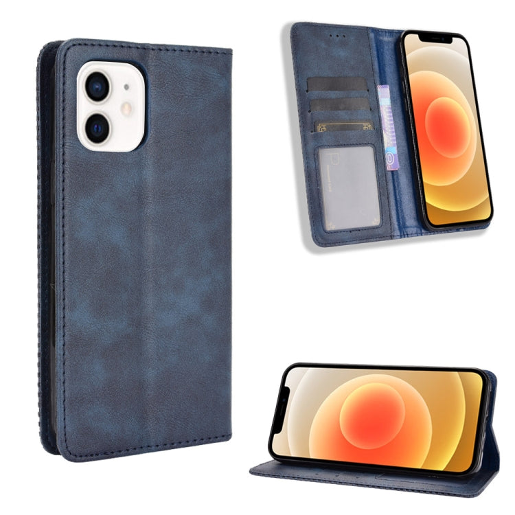 Magnetic Buckle Retro Pattern Horizontal Flip Leather Case with Holder & Card Slot & Wallet, For iPhone 12 mini, For iPhone 12 / 12 Pro, For iPhone 12 Pro Max
