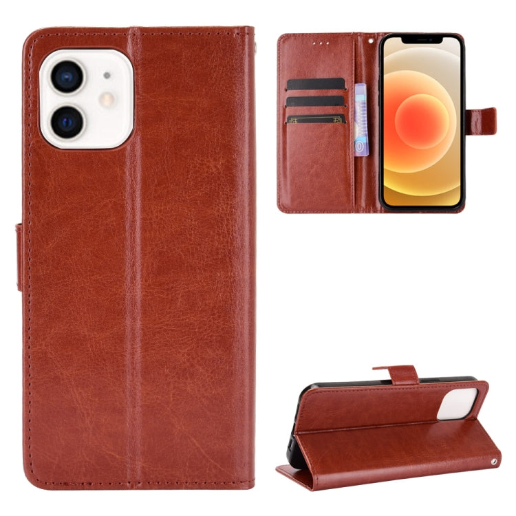 Crazy Horse Texture Horizontal Flip Leather Case with Holder & Card Slots & Wallet & Lanyard, For iPhone 12 mini, For iPhone 12 / 12 Pro, For iPhone 12 Pro Max