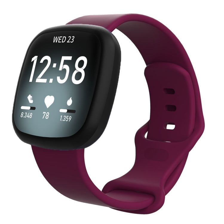 For Fitbit Versa 3 / Sense Silicone Replacement Strap Watchband, Size: L