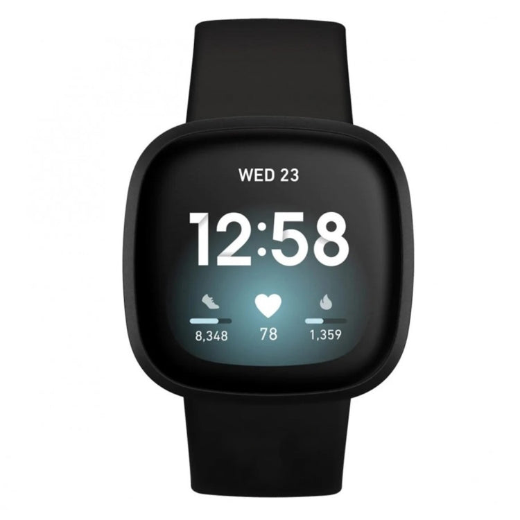 For Fitbit Versa 3 / Sense Silicone Replacement Strap Watchband, Size: L