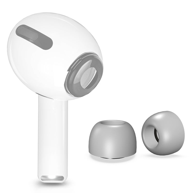 12 PCS Wireless Earphone Replaceable Silicone + Memory Foam Ear Cap Earplugs for AirPods Pro, with Storage Box, Silicone + Memory Foam White + Black, Silicone + Memory Foam White + Grey