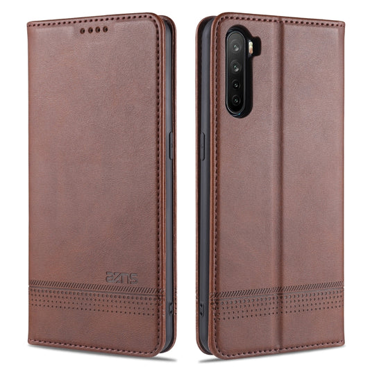 Premium magnetic leather flip case with calf texture for Samsung Galaxy S10
