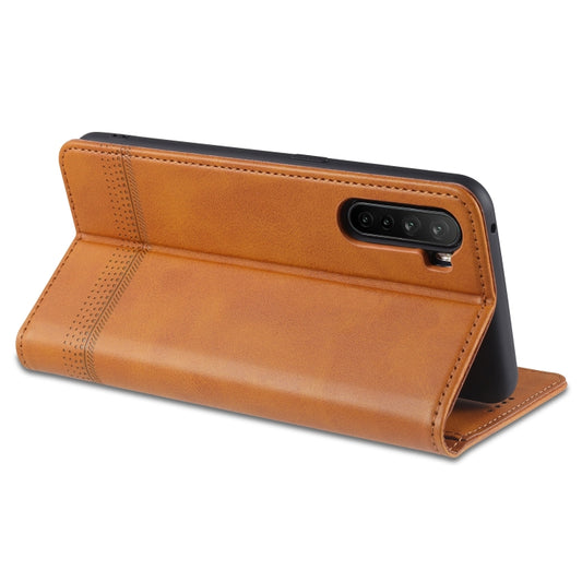 Calf texture magnetic closure phone case designed for Galaxy S10 protection