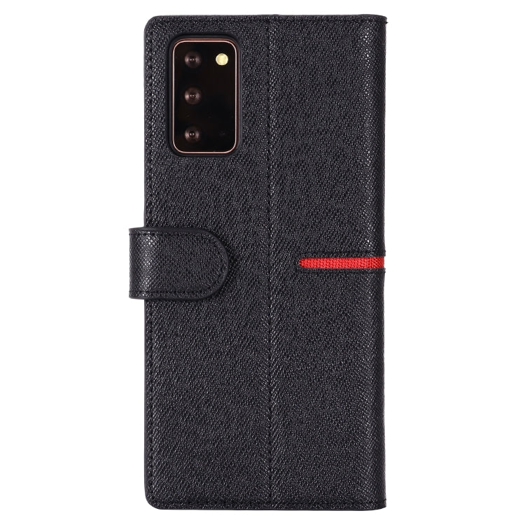 GEBEI Top-grain Leather Horizontal Flip Protective Case with Holder & Card Slots & Wallet & Photo Frame, For Samsung Galaxy Note 20