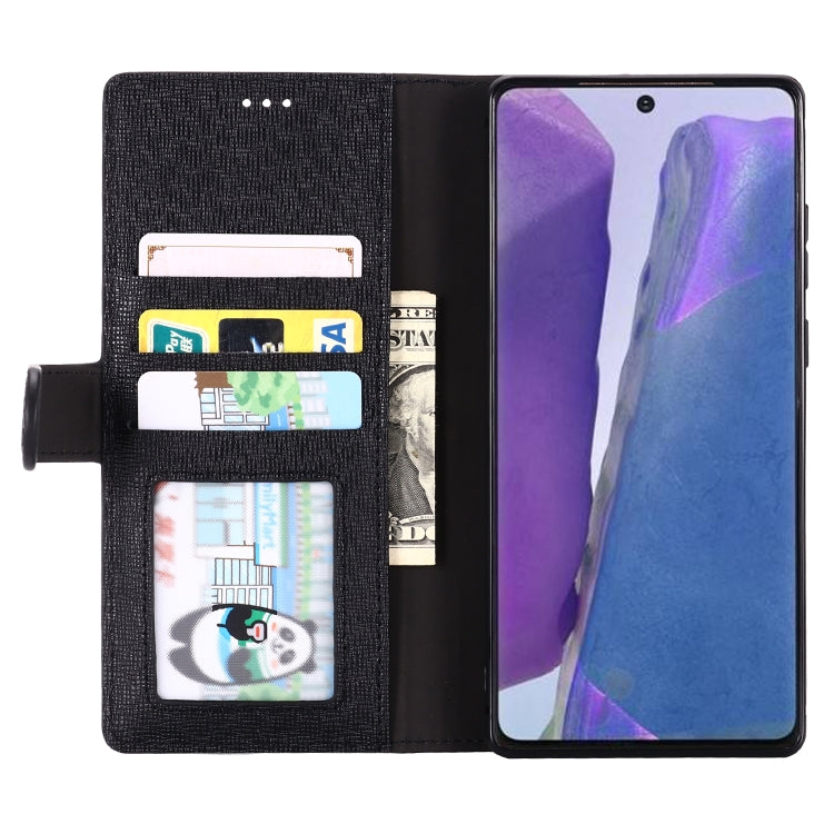 GEBEI Top-grain Leather Horizontal Flip Protective Case with Holder & Card Slots & Wallet & Photo Frame, For Samsung Galaxy Note 20