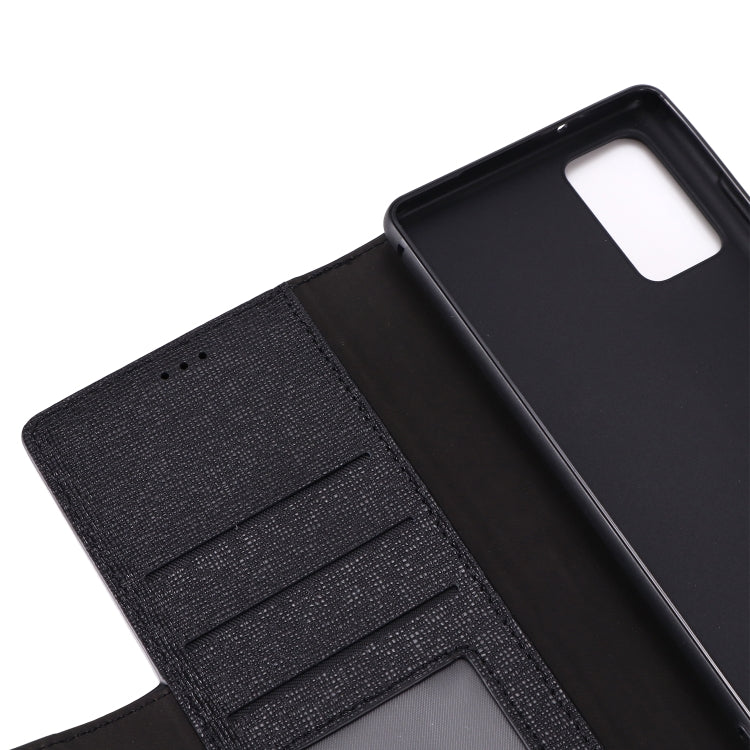GEBEI Top-grain Leather Horizontal Flip Protective Case with Holder & Card Slots & Wallet & Photo Frame, For Samsung Galaxy Note 20
