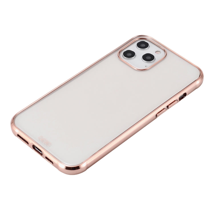 GEBEI Plating TPU Shockproof Protective Case, For iPhone 12 / 12 Pro, For iPhone 12 Pro Max