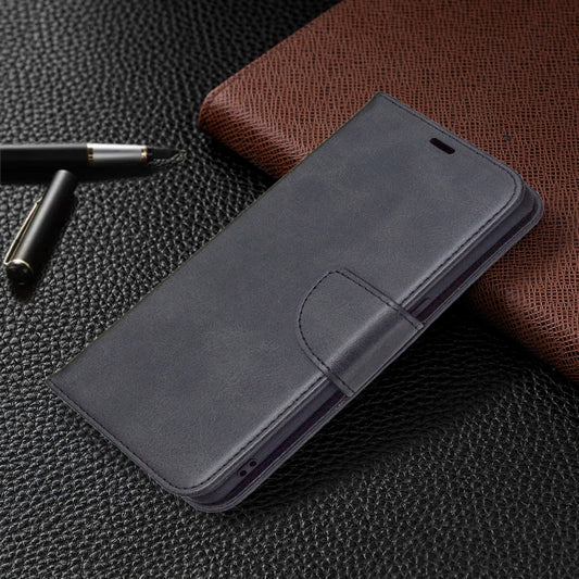 Galaxy A42 5G horizontal flip case edge profile showing lambskin texture finish