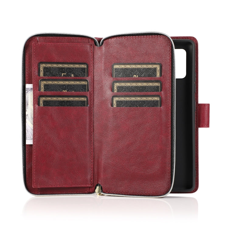 Zipper Wallet Bag Horizontal Flip PU Leather Case with Holder & 9 Card Slots & Wallet & Lanyard & Photo Frame, For Samsung Galaxy A71 5G, For Samsung Galaxy Note10, For Samsung Galaxy Note10+, For Samsung Galaxy Note20