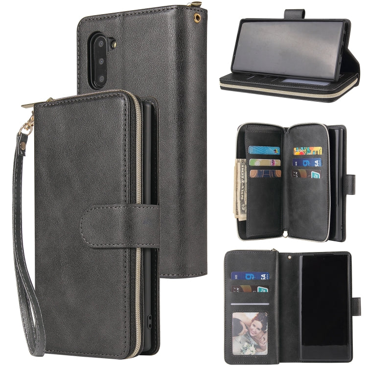 Zipper Wallet Bag Horizontal Flip PU Leather Case with Holder & 9 Card Slots & Wallet & Lanyard & Photo Frame, For Samsung Galaxy A71 5G, For Samsung Galaxy Note10, For Samsung Galaxy Note10+, For Samsung Galaxy Note20
