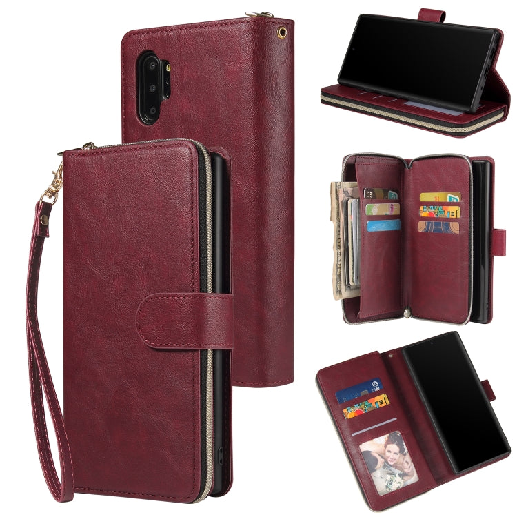 Zipper Wallet Bag Horizontal Flip PU Leather Case with Holder & 9 Card Slots & Wallet & Lanyard & Photo Frame, For Samsung Galaxy A71 5G, For Samsung Galaxy Note10, For Samsung Galaxy Note10+, For Samsung Galaxy Note20