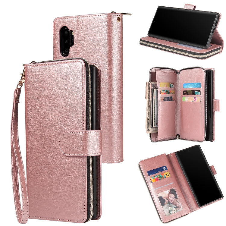 Zipper Wallet Bag Horizontal Flip PU Leather Case with Holder & 9 Card Slots & Wallet & Lanyard & Photo Frame, For Samsung Galaxy A71 5G, For Samsung Galaxy Note10, For Samsung Galaxy Note10+, For Samsung Galaxy Note20