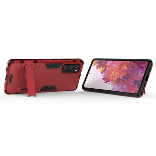 Samsung S20 FE protective case in use demonstrating invisible phone holder functionality