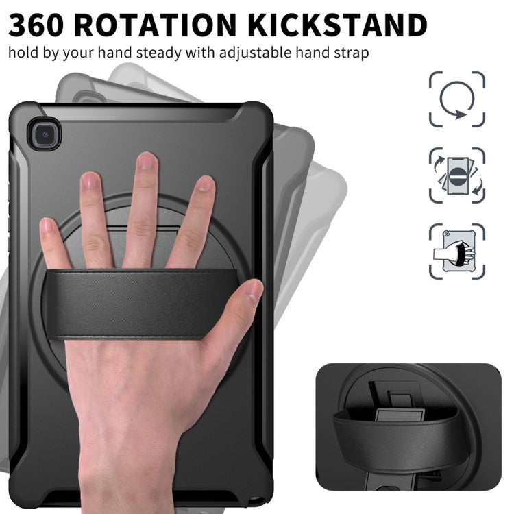 Coque de protection PC + TPU rotative à 360 degrés avec support et dragonne pour Samsung Galaxy Tab A7 10.4 (2020)
