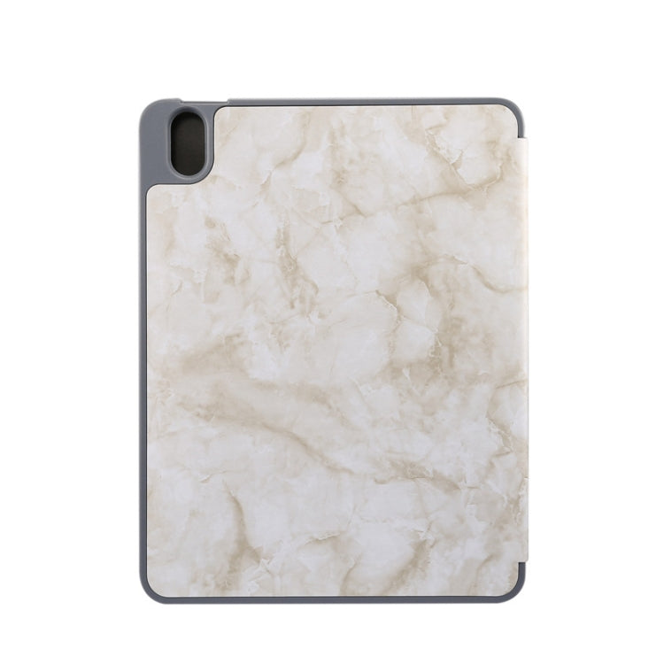 Marble Texture Pattern Horizontal Flip Leather Case, with Three-folding Holder & Sleep / Wake-up
