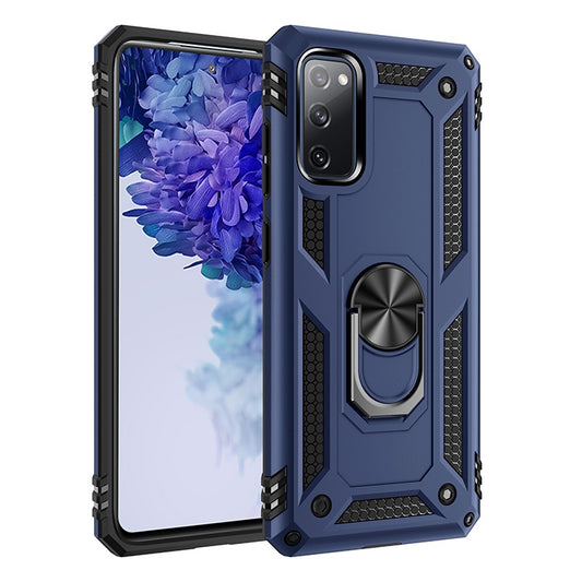 Back angle of S20 FE protective case displaying raised camera bezel protection