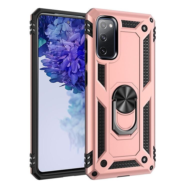 Shockproof TPU + PC Protective Case with 360 Degree Rotating Holder, For Samsung Galaxy S20 FE 5G