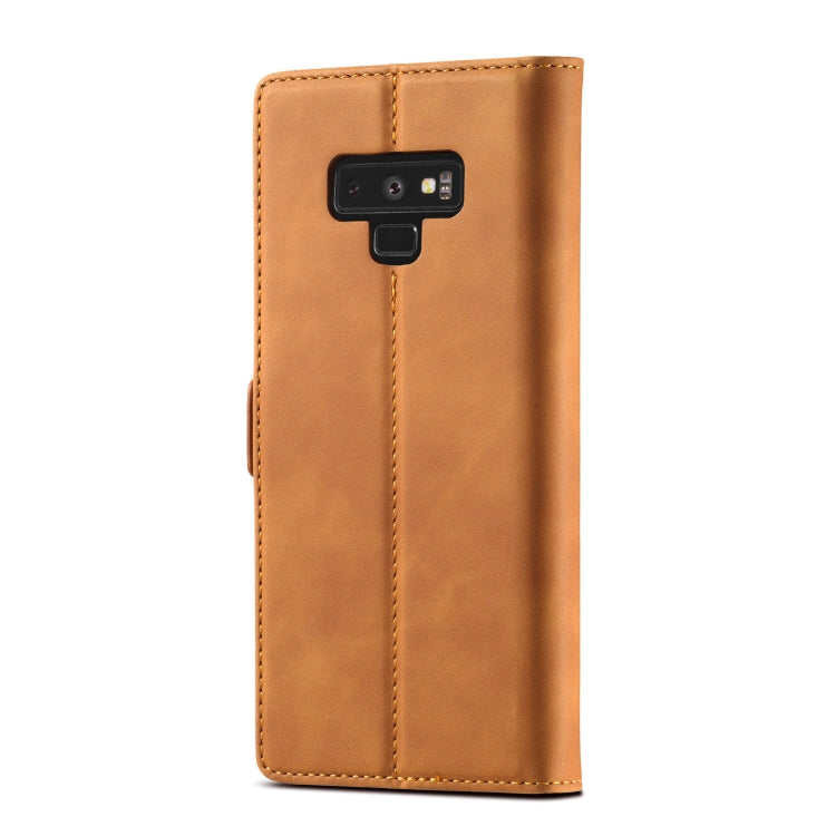 LC.IMEEK Strong Magnetism Ultra-thin Horizontal Flip Shockproof Matte TPU + PU Leather Case with Holder & Card Slots & Wallet, For Samsung Galaxy Note9