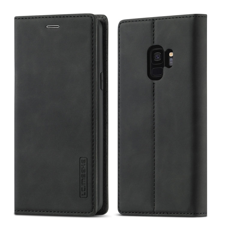 LC.IMEEKE Strong Magnetism Ultra-thin Horizontal Flip Shockproof Matte TPU + PU Leather Case with Holder & Card Slots & Wallet, For Samsung Galaxy S8, For Samsung Galaxy S8+, For Samsung Galaxy S9, For Samsung Galaxy S9+
