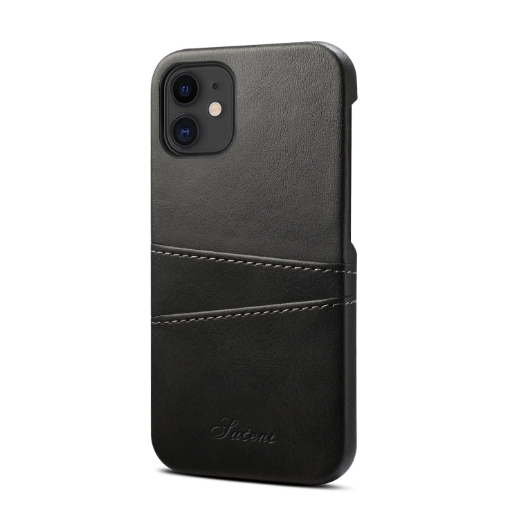 Calf Texture Back Cover Protective Case with Card Slots, For iPhone 12 / 12 Pro