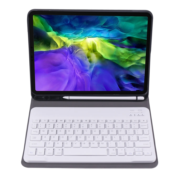 A098B TPU Detachable Ultra-thin Bluetooth Keyboard Protective Case for iPad Air 11 2024 / 2025 / Air 4 10.9 inch 2020, with Stand & Pen Slot, A098B