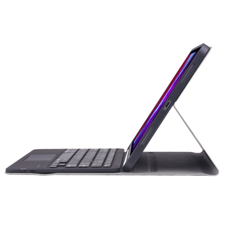Clavier Bluetooth ultra-fin détachable en ABS A098B-A + étui de protection en TPU pour iPad Air 11 (2024/2025/Air 4 10,9 pouces 2020), avec support, emplacement pour stylet et fonction tactile, A098B-A