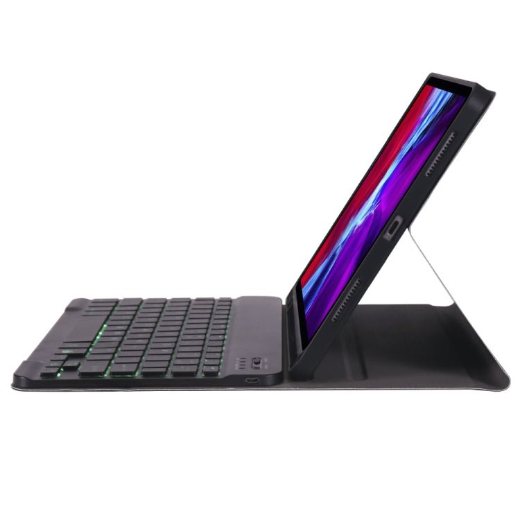 A098BS Detachable Ultra-thin Backlight Bluetooth Keyboard Protective Case for iPad Air 11 2024 / 2025 / Air 4 10.9 inch 2020, with Stand & Pen Slot, A098BS