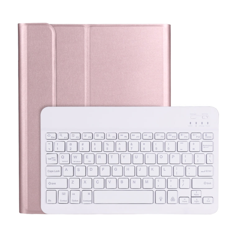 A098BS Detachable Ultra-thin Backlight Bluetooth Keyboard Protective Case for iPad Air 11 2024 / 2025 / Air 4 10.9 inch 2020, with Stand & Pen Slot, A098BS