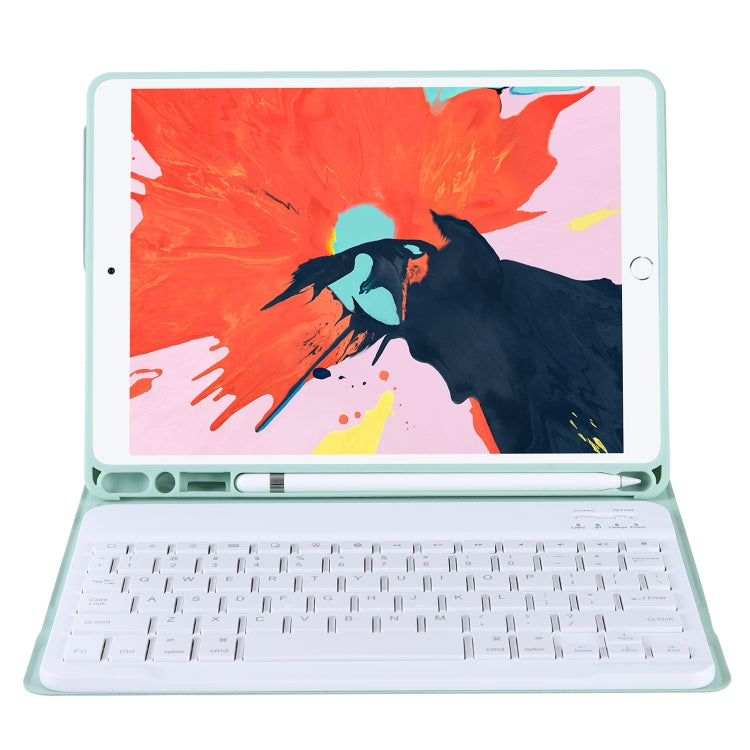 T098B Integrated Ultra-thin Candy Colors Bluetooth Keyboard Protective Case for iPad Air 11 2024 / 2025 / Air 4 10.9 inch 2020, with Stand & Pen Slot, T098B