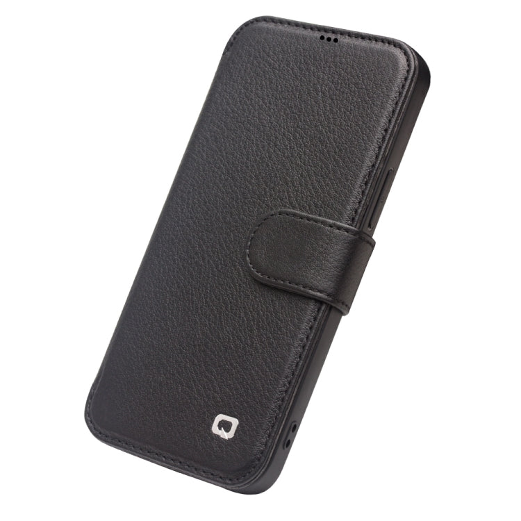 QIALINO Business Magnetic Horizontal Flip Leather Case with Card Slots & Wallet, For iPhone 12 mini, For iPhone 12 / 12 Pro