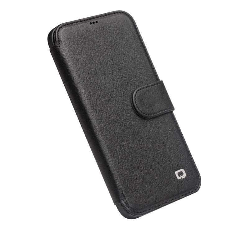 QIALINO Business Magnetic Horizontal Flip Leather Case with Card Slots & Wallet, For iPhone 12 mini, For iPhone 12 / 12 Pro