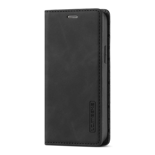 Shockproof TPU and PU leather iPhone 12 mini case front view with holder design