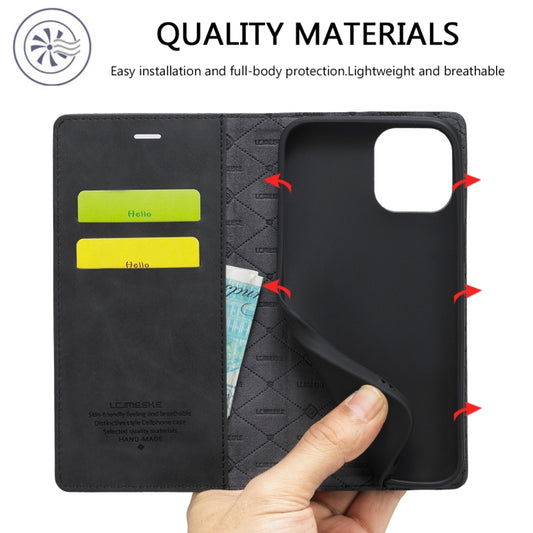 Strong magnetism iPhone 12 mini case closed with secure clasp mechanism visible