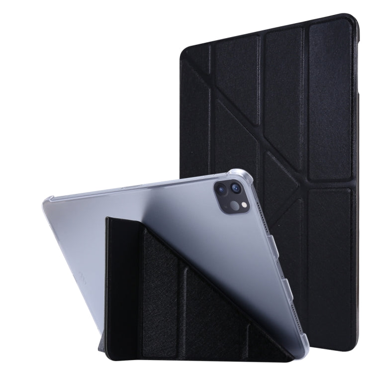 Silk Texture Deformation Flip Leather Case with Three-folding Holder, For iPad Air 11 2024 / Air 2022 / 2020 10.9
